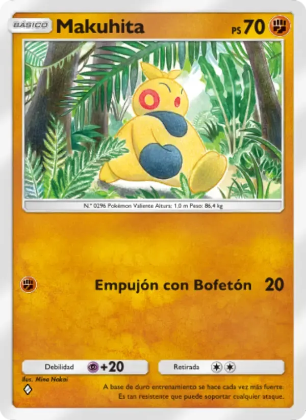 Makuhita card in Spanish