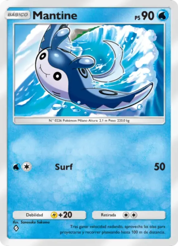 Mantine card in Spanish