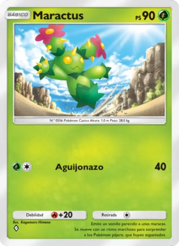 Maractus card in Spanish