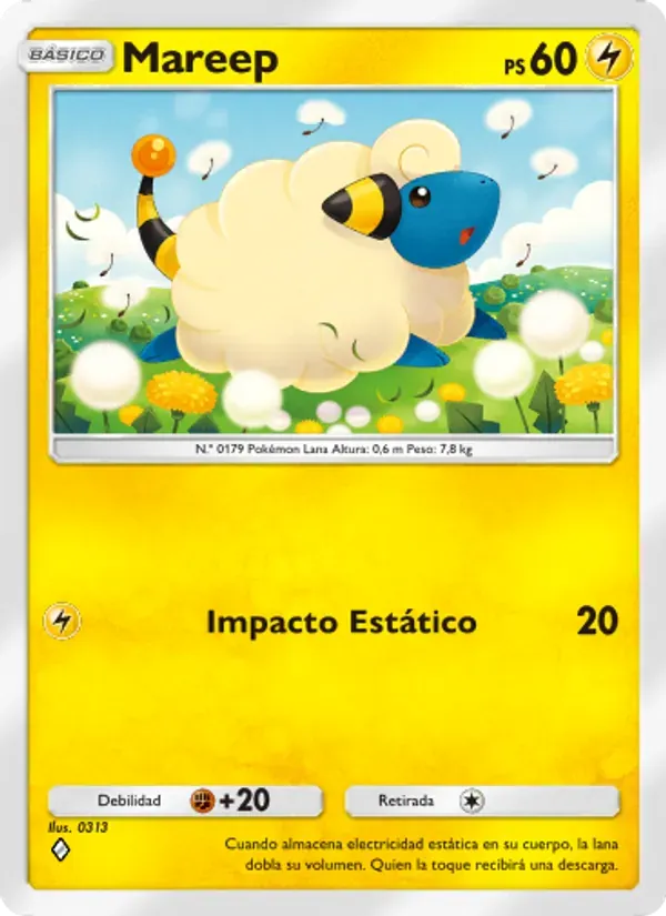 Mareep card in Spanish