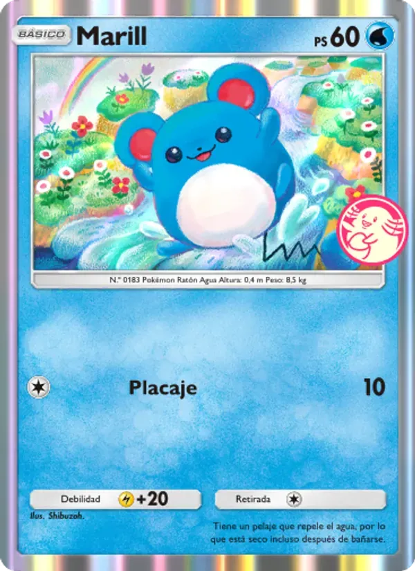 Marill card in Spanish