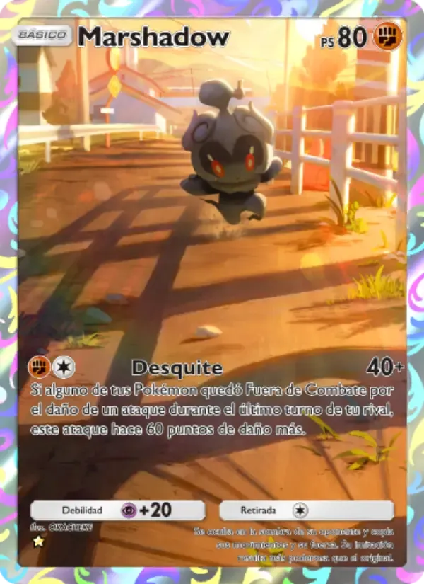 Marshadow card in Spanish