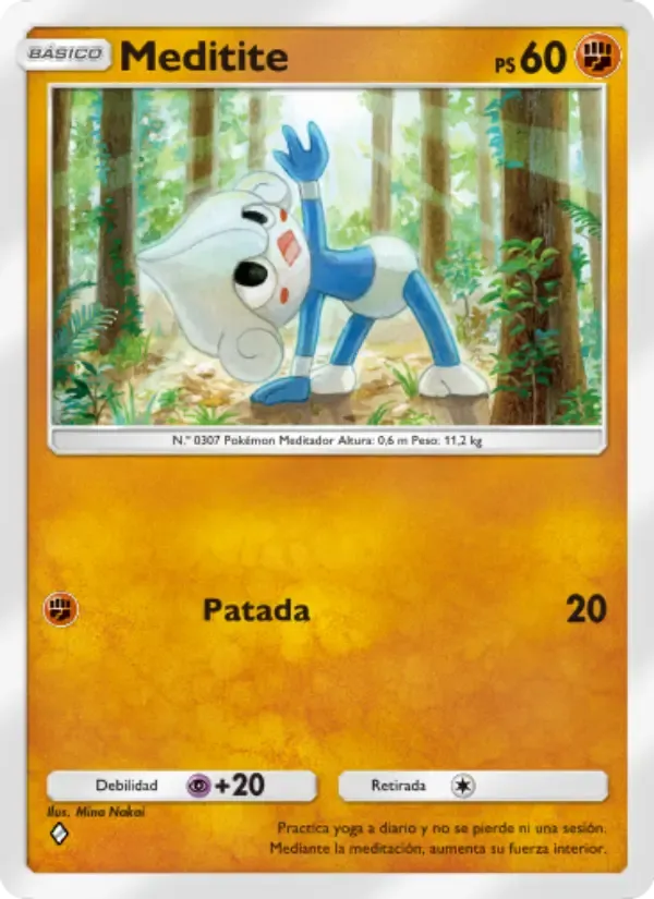 Meditite card in Spanish