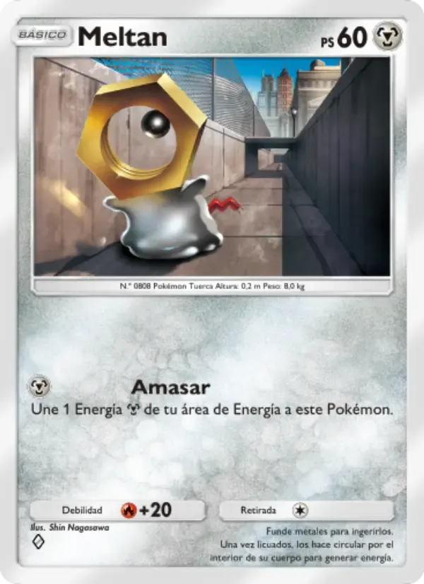 Meltan card in Spanish