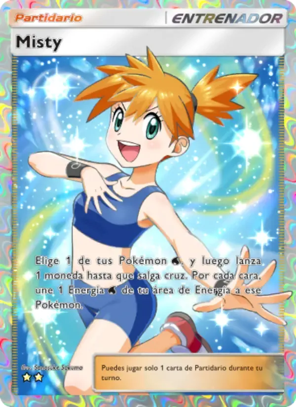 Misty card in Spanish