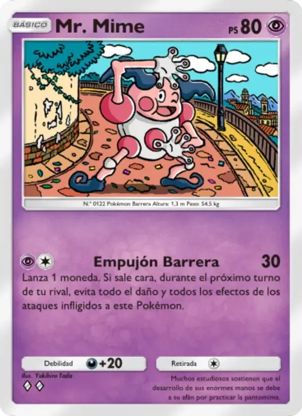 Mr. Mime card in Spanish
