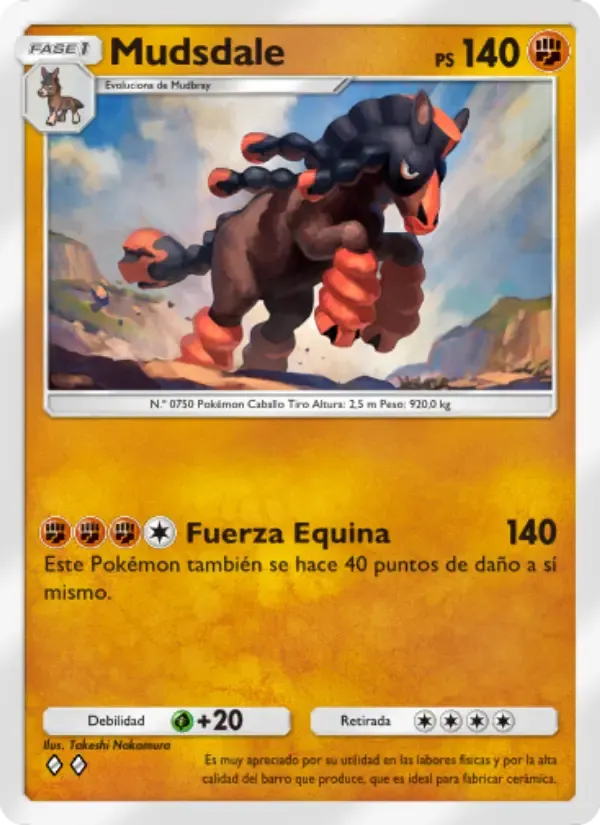 Mudsdale card in Spanish