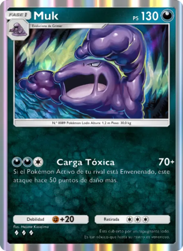 Muk card in Spanish