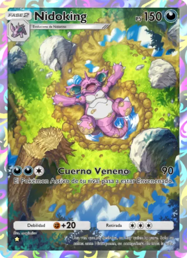 Nidoking card in Spanish