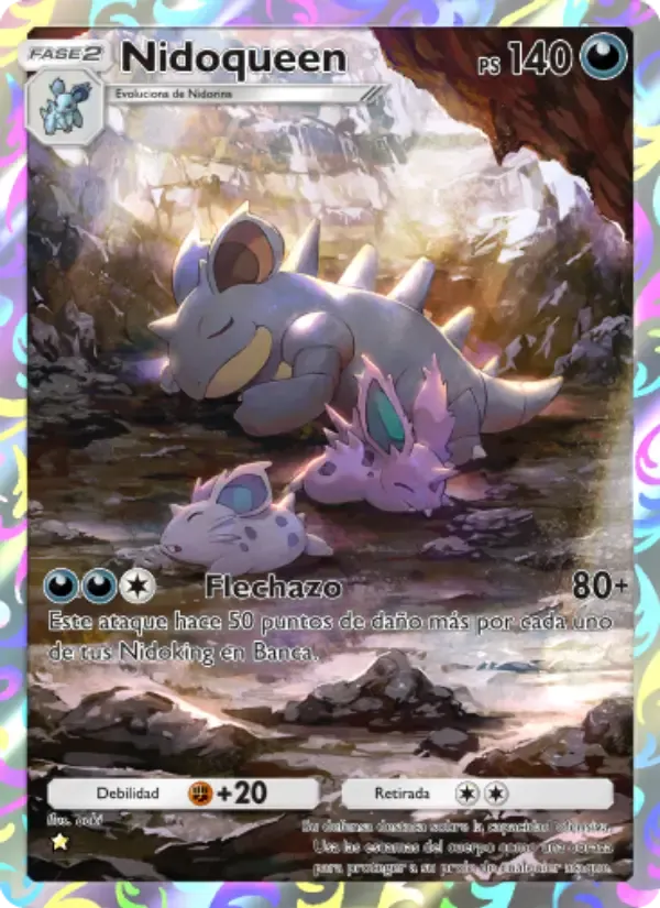 Nidoqueen card in Spanish