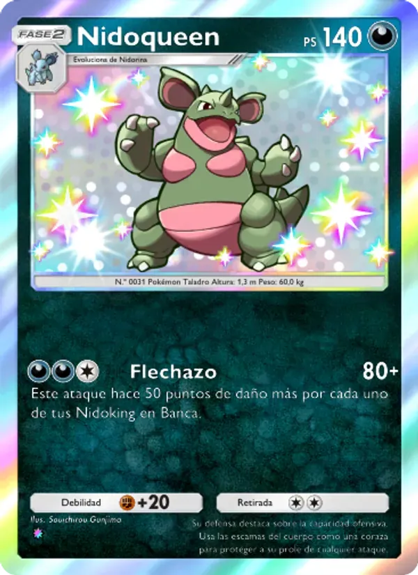 Nidoqueen card in Spanish