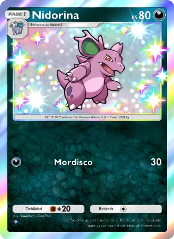 Nidorina card in Spanish