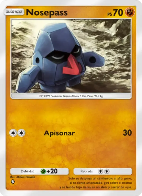 Nosepass card in Spanish