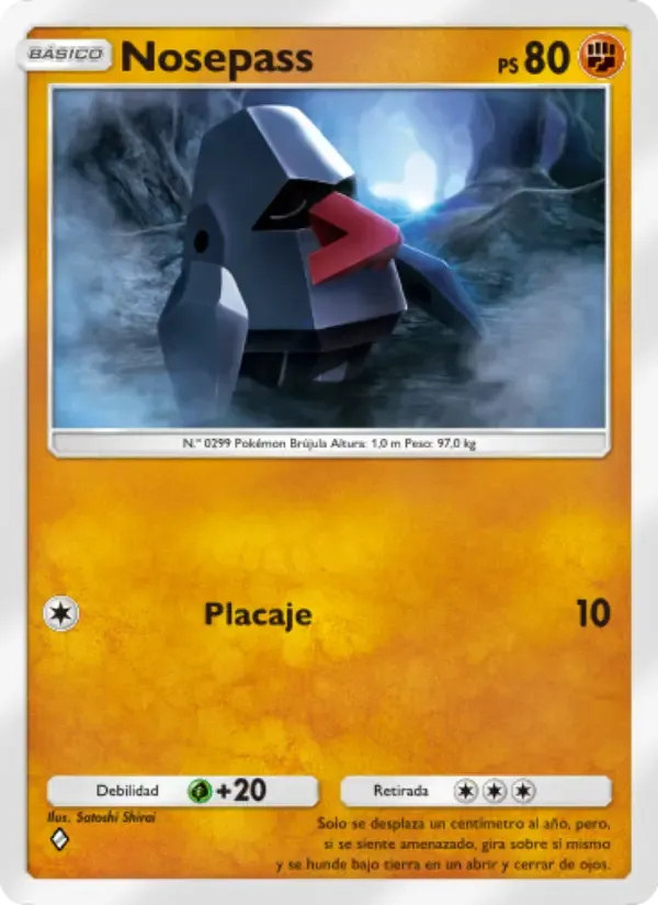 Nosepass card in Spanish