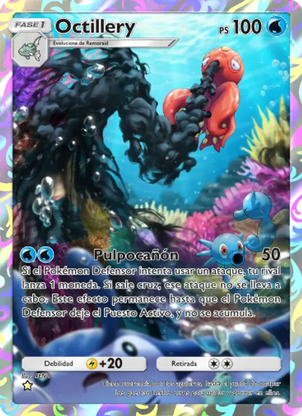 Octillery card in Spanish