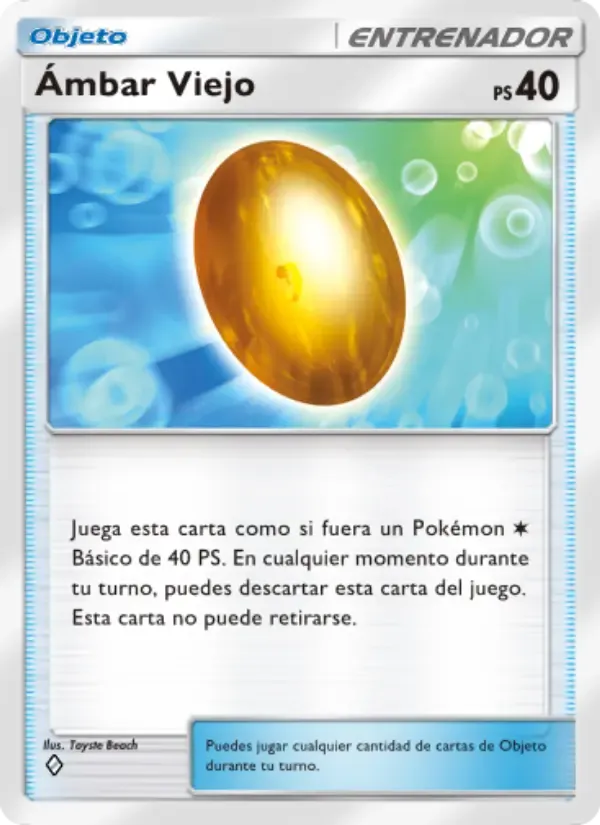 Old Amber card in Spanish