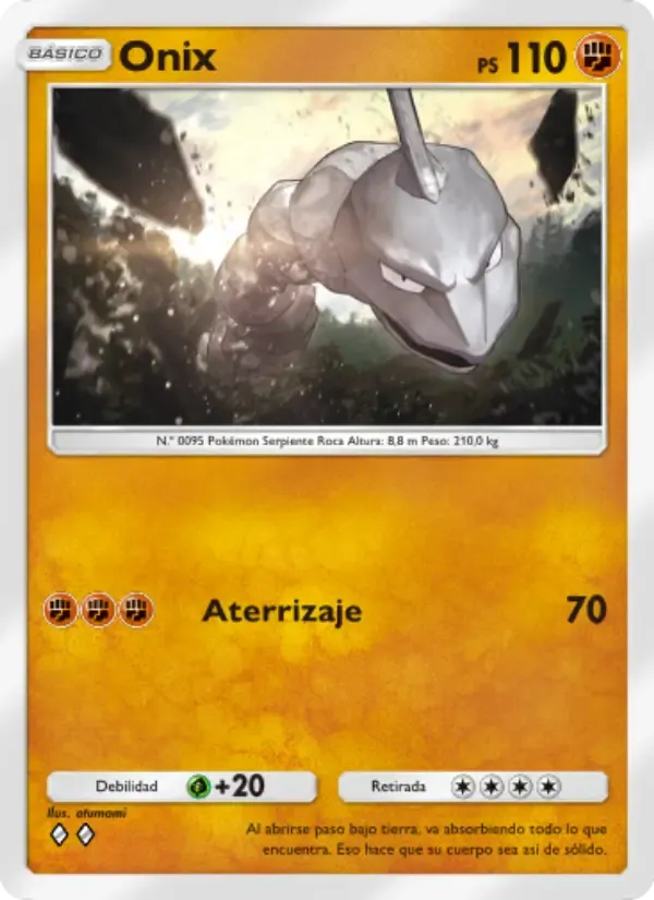 Onix card in Spanish