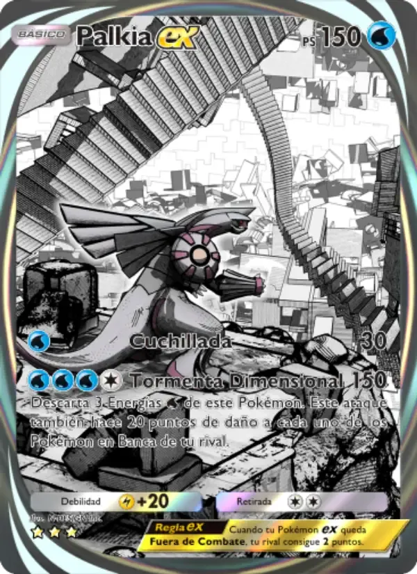 Palkia ex card in Spanish