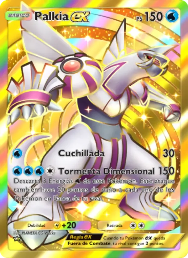 Palkia ex card in Spanish