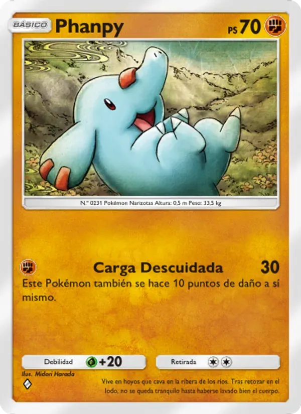 Phanpy card in Spanish