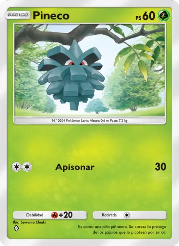 Pineco card in Spanish