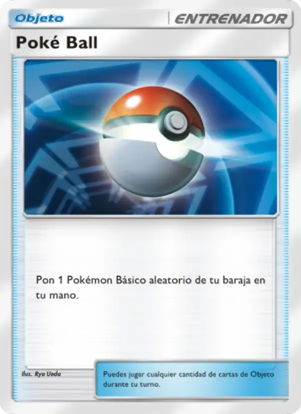 Poké Ball card in Spanish