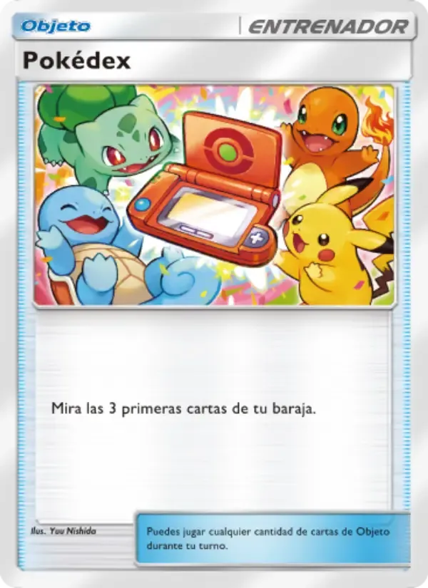 Pokédex card in Spanish
