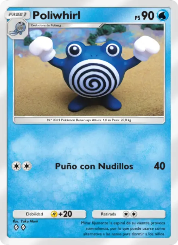 Poliwhirl card in Spanish