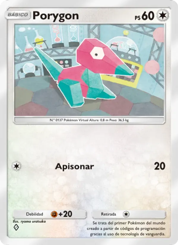 Porygon card in Spanish