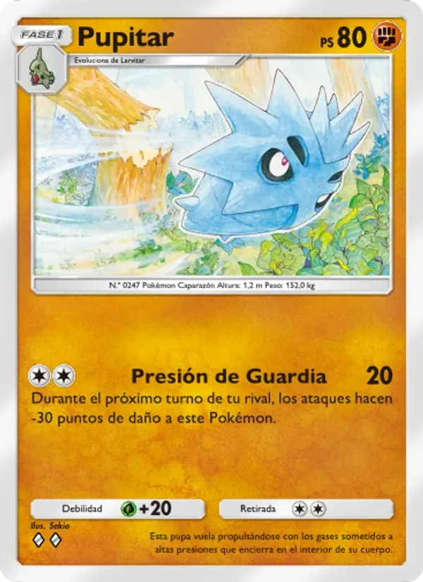 Pupitar card in Spanish