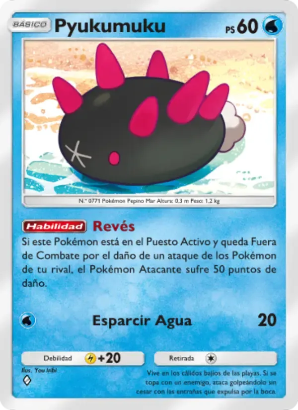 Pyukumuku card in Spanish