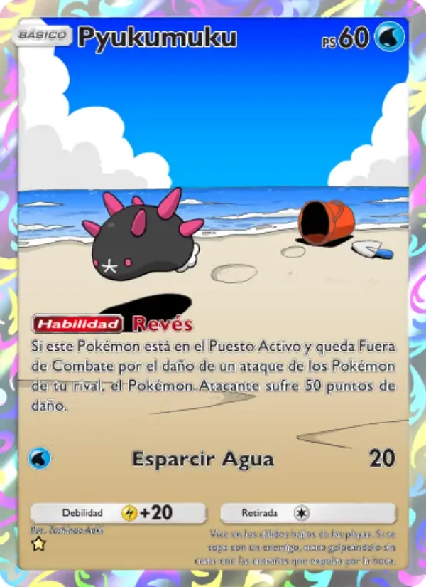 Pyukumuku card in Spanish