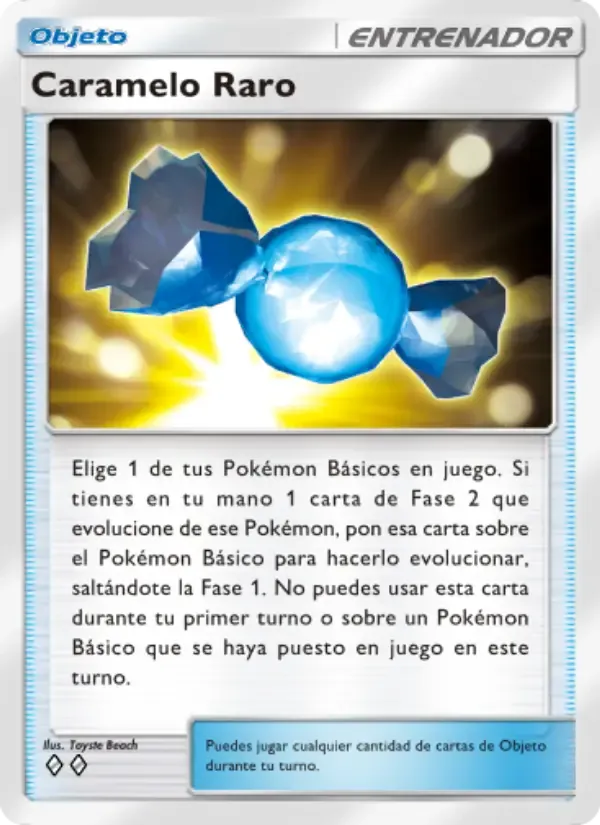 Rare Candy card in Spanish
