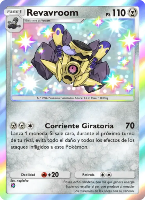 Revavroom card in Spanish