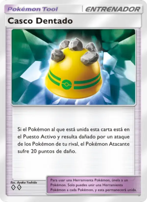 Rocky Helmet card in Spanish