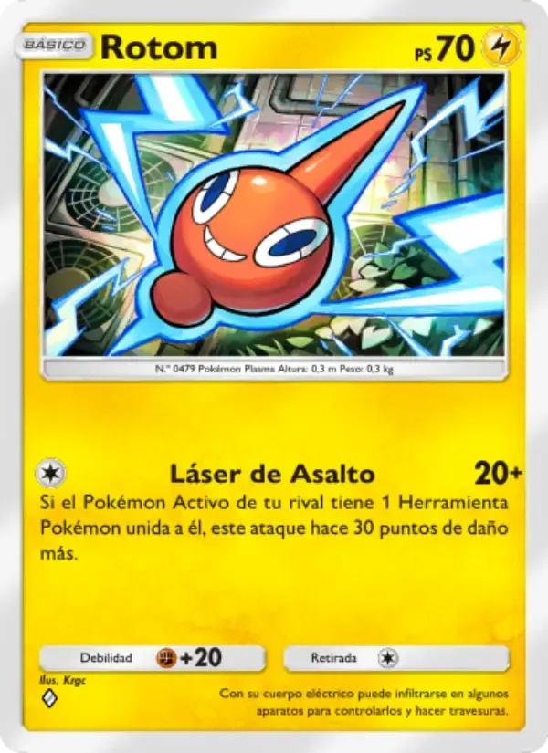 Rotom card in Spanish