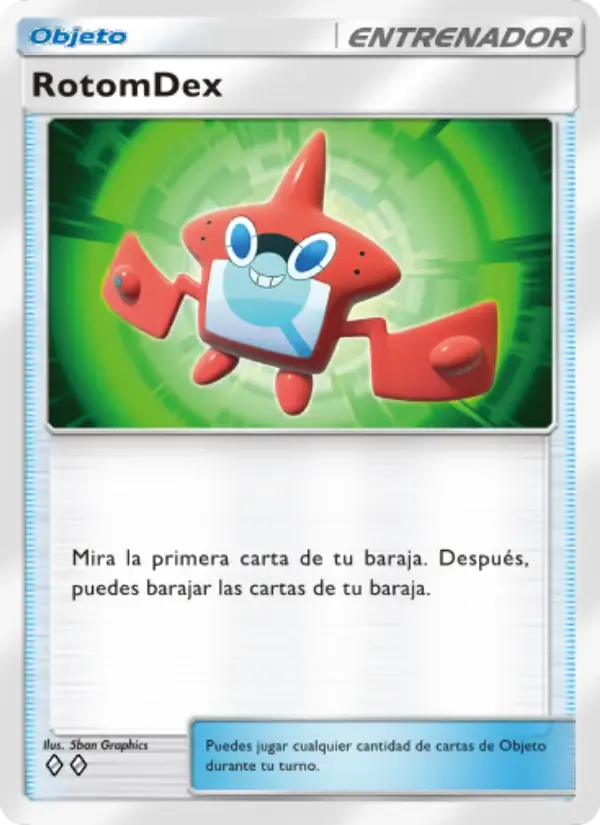 Rotom Dex card in Spanish