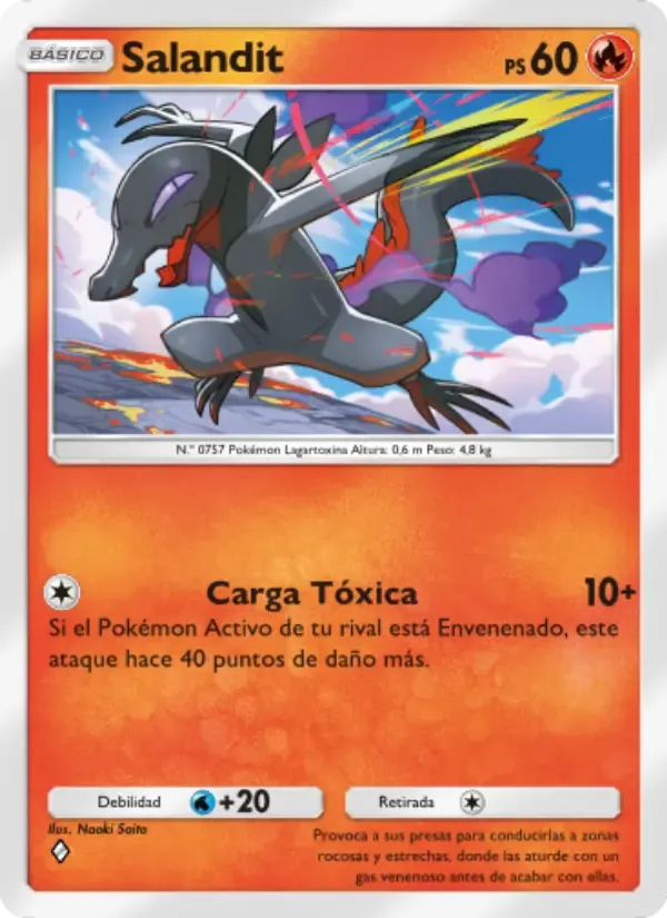 Salandit card in Spanish