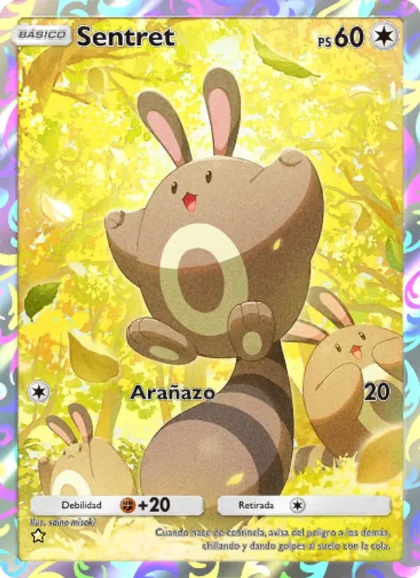 Sentret card in Spanish