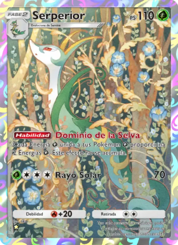 Serperior card in Spanish