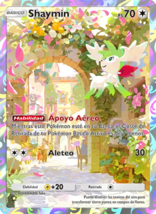 Shaymin card in Spanish