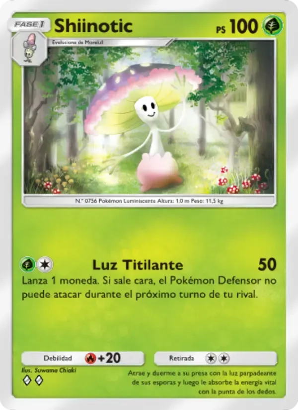 Shiinotic card in Spanish