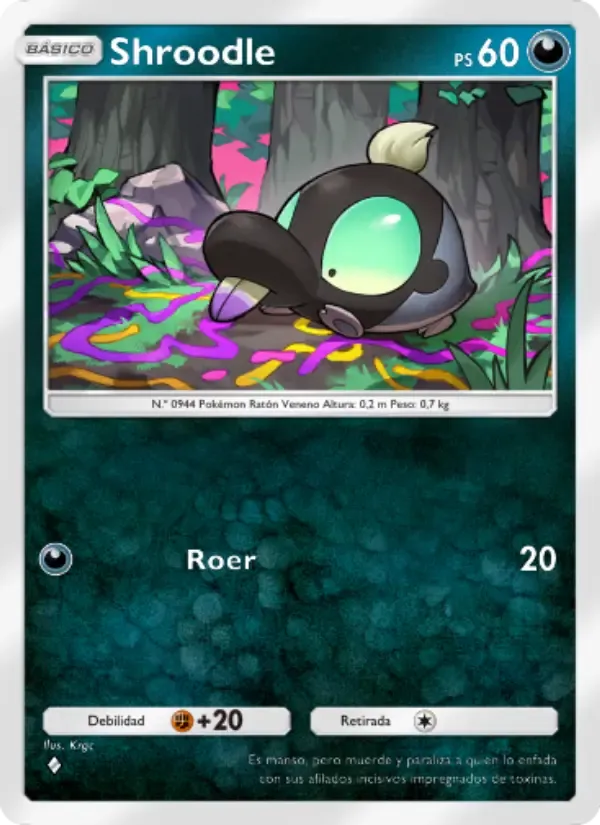 Shroodle card in Spanish