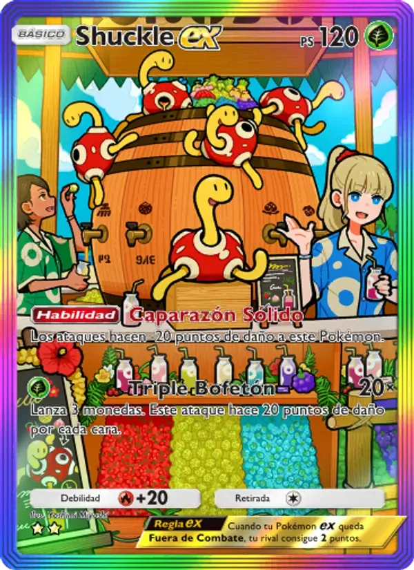 Shuckle ex card in Spanish