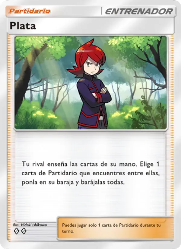 Silver card in Spanish