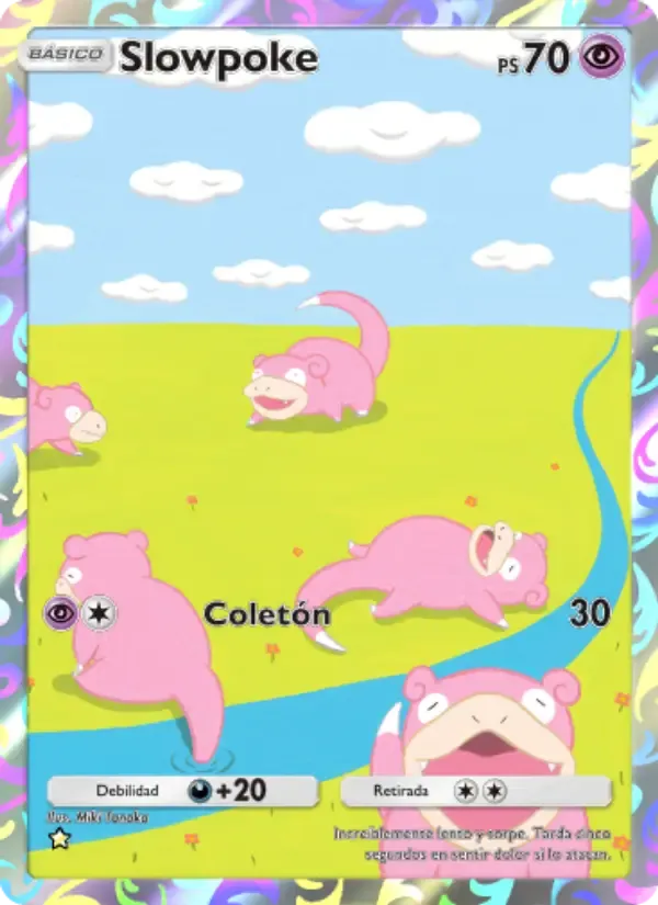 Slowpoke card in Spanish