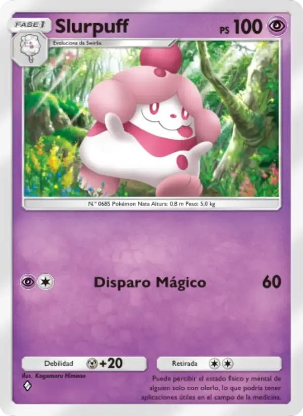 Slurpuff card in Spanish
