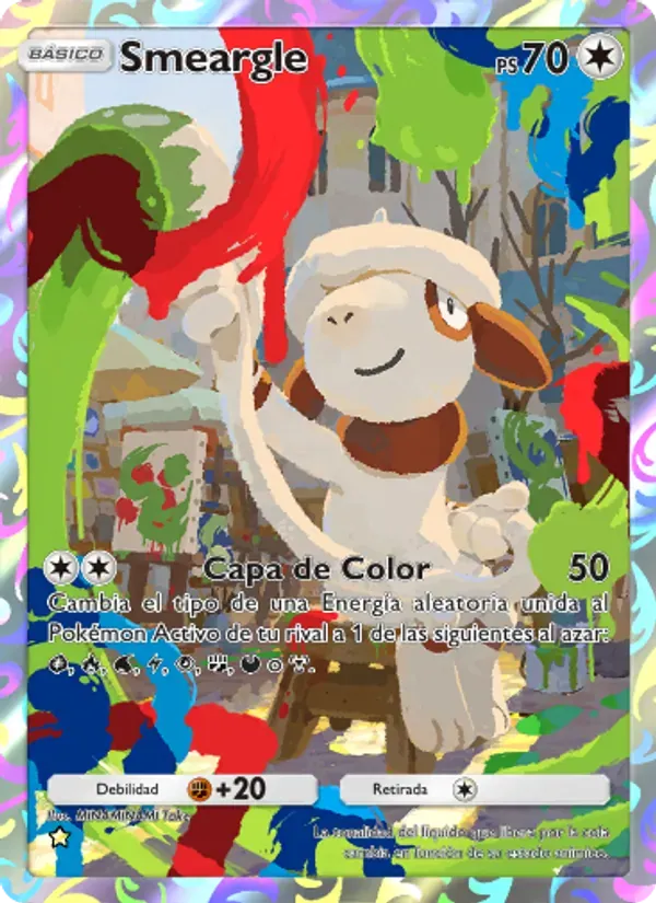 Smeargle card in Spanish