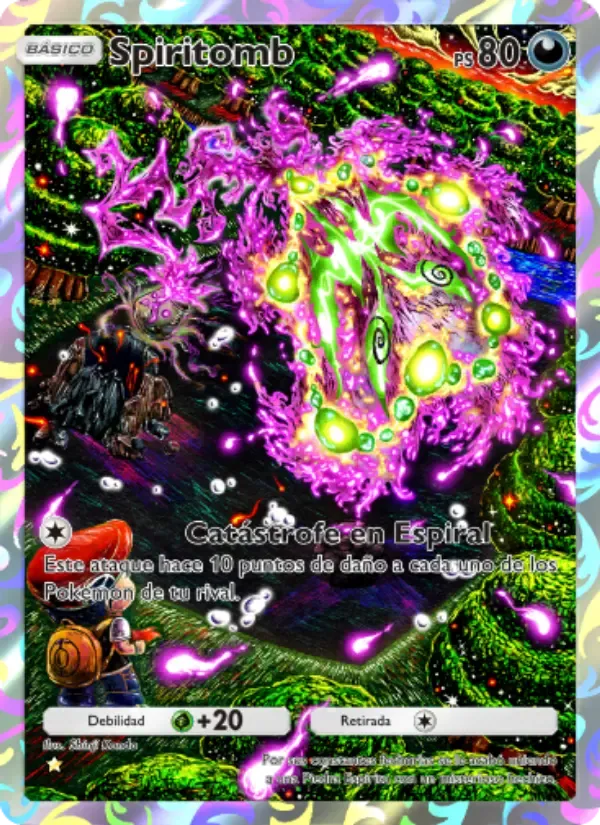 Spiritomb card in Spanish