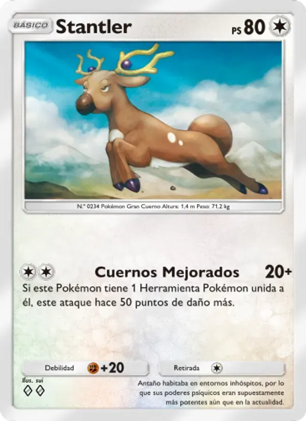 Stantler card in Spanish